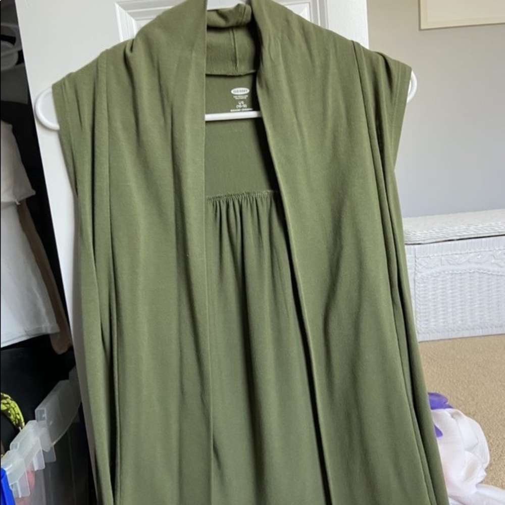 Green cardigan